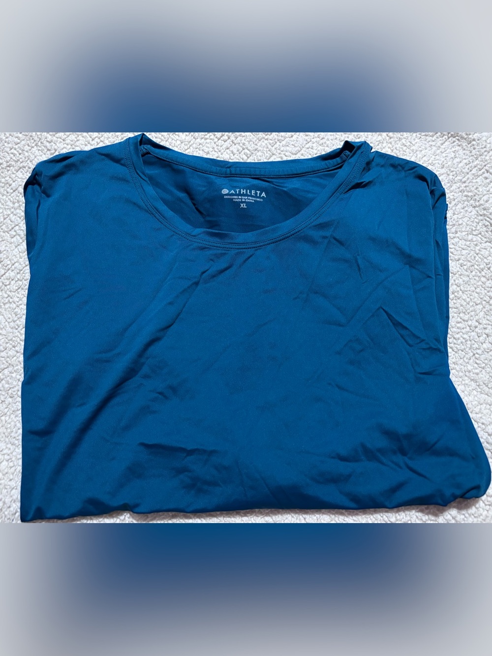 Athleta Women’s Deep Teal Performance Short-Sleeve Tee